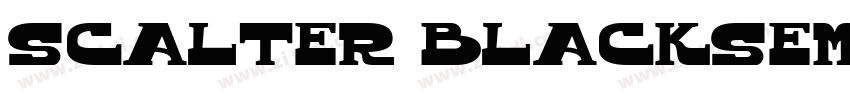 Scalter BlackSemCon字体转换